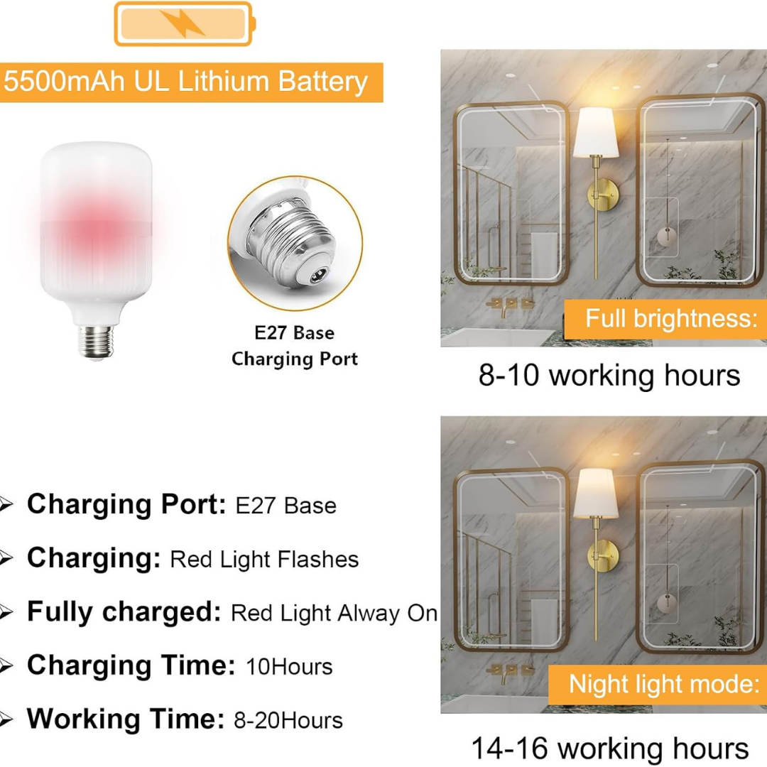 Juego de 2 luces de pared inalámbricas Aipsun