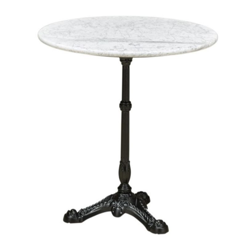 Marble Bar Table White Marble D60, H72