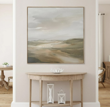 Impressão de paisagem abstrata, arte em cores suaves, arte para impressão, pintura sombria, pôster minimalista moderno. DOWNLOAD INSTANTÂNEO. Decoração de parede para impressão. 