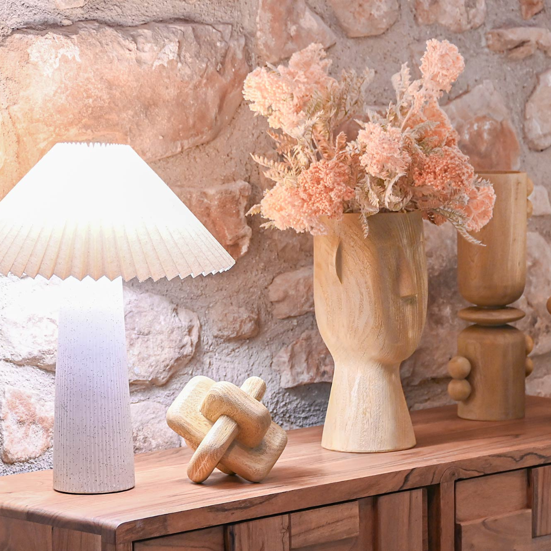 Nudo de resina decorativo imitación madera H14