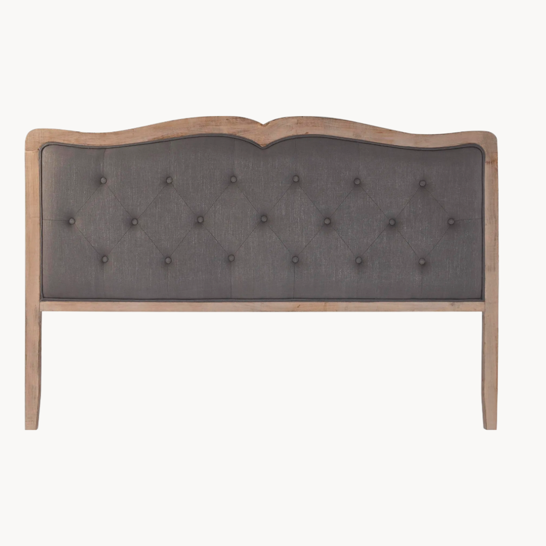 Cabeceira de cama Carvalho Cinza Escuro, 180 