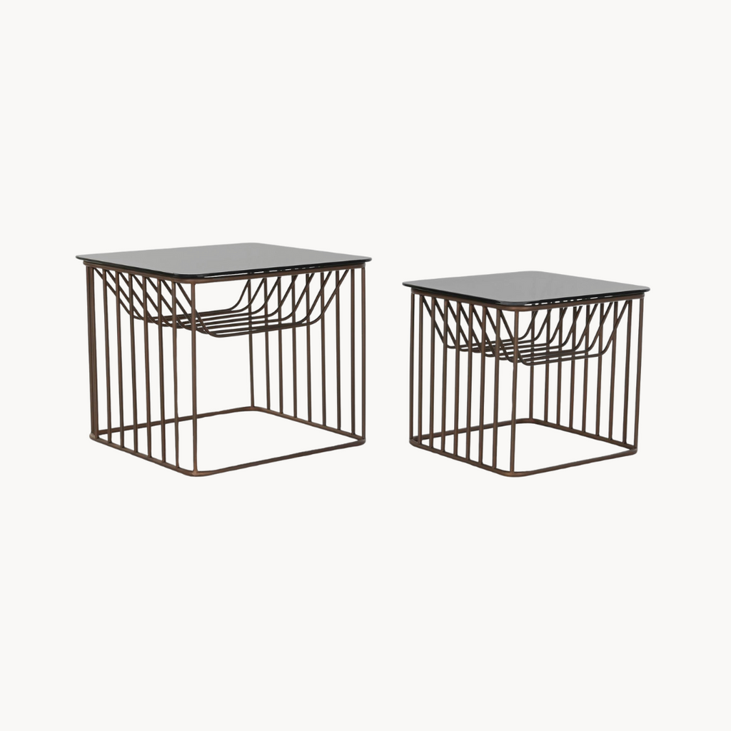 Tables Lia Set of 2 52x52, H44, 42x42, H38
