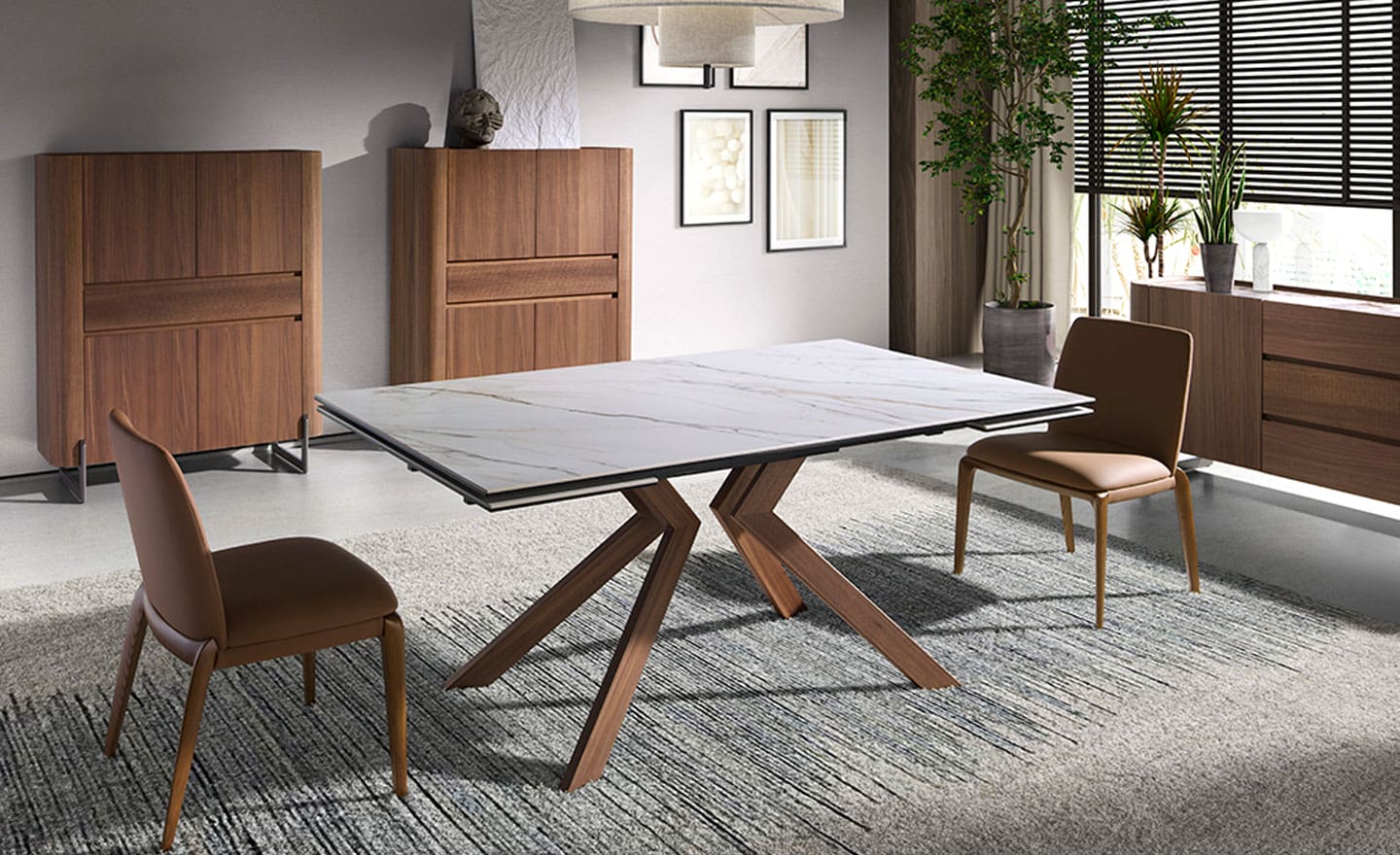Dining Table Porcelain Marble