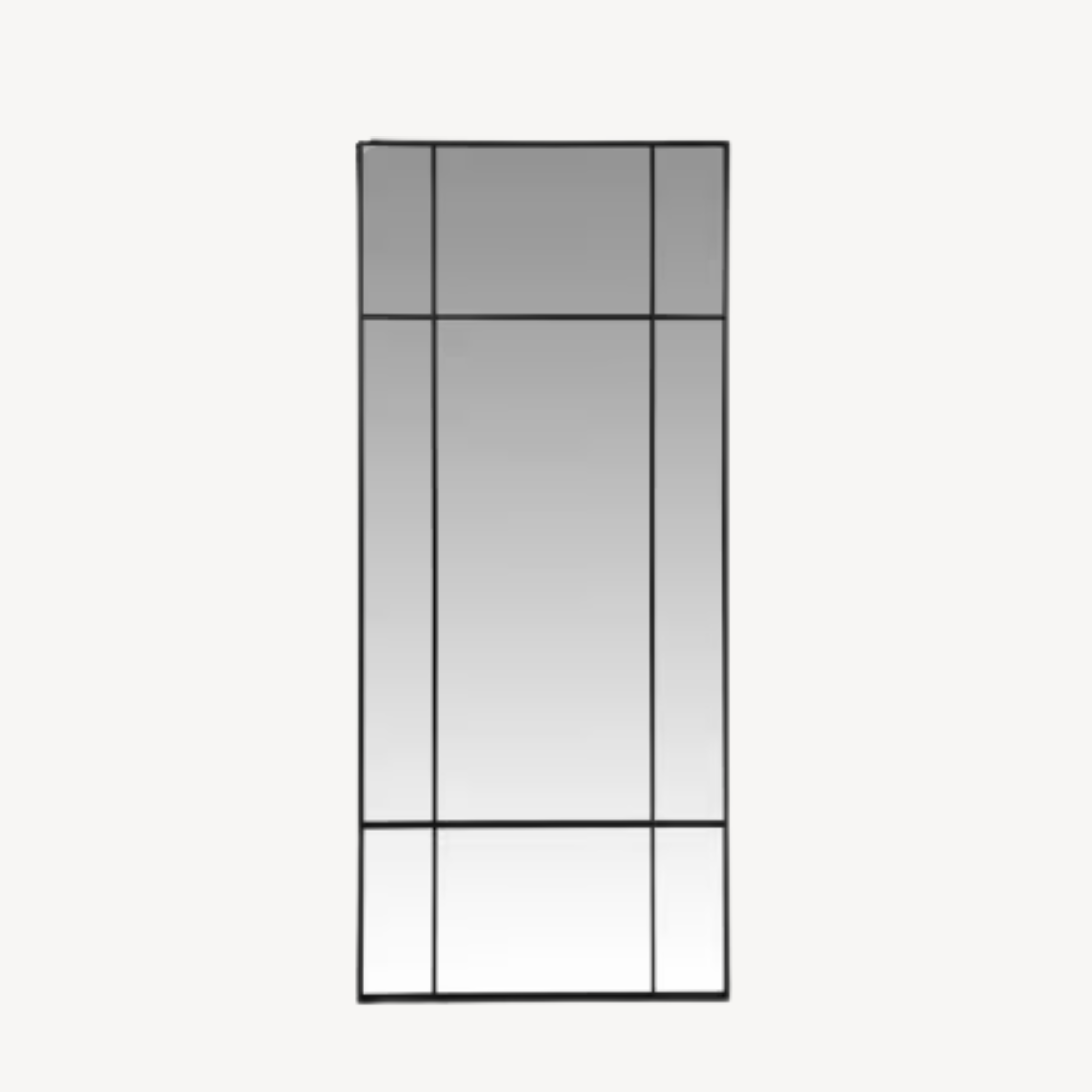 Large black metal mirror 70x170