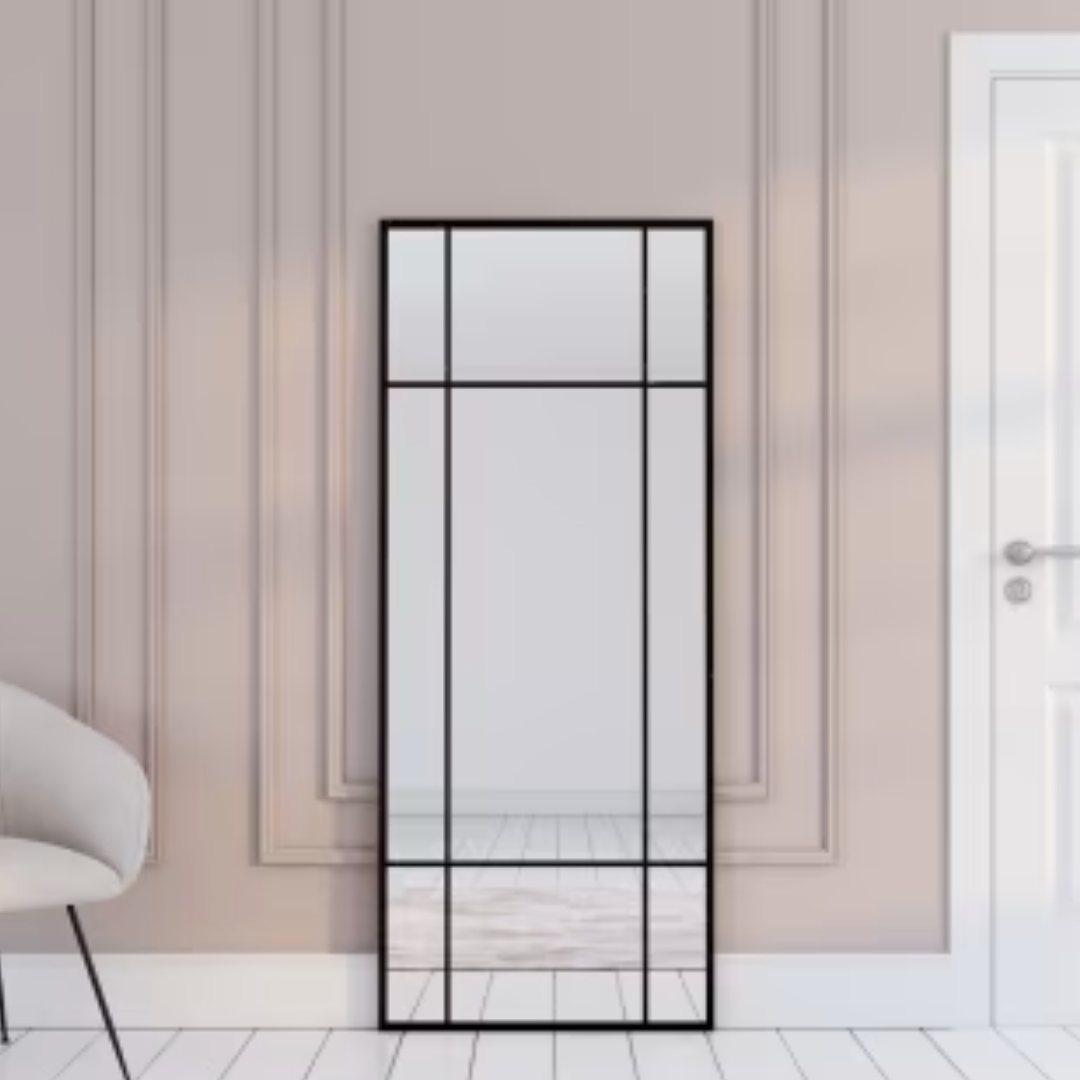 Large black metal mirror 70x170