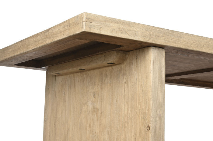 TABLE OLMO MACIZO 244X102X76 NATURAL NATURAL