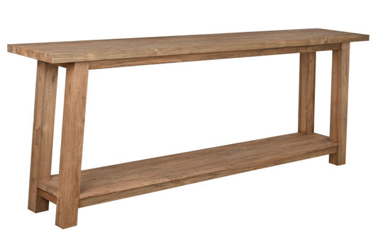 CONSOLE TABLE TECA RECICLADA 240X46X90 NATURAL