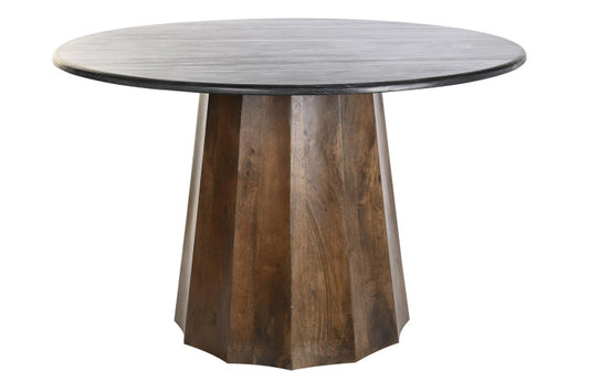 TABLE MANGO MARBLE 120X120X76 BLACK