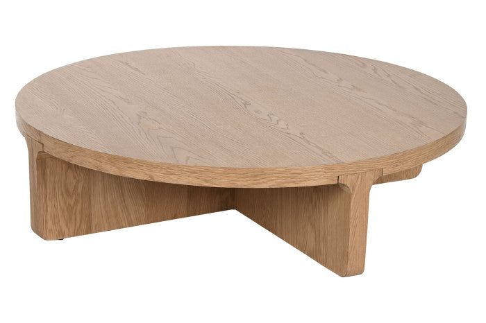 COFFEE TABLE OAK MDF 121X121X31,5 NATURAL