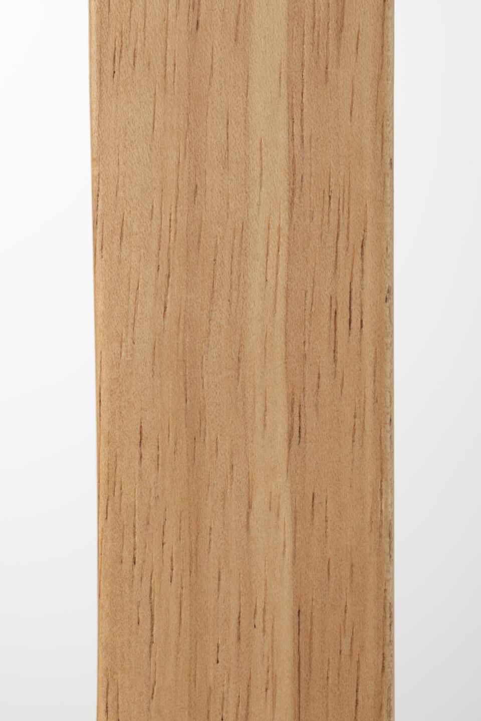 Bremen coat hanger, frame and base NC lacquered rubberwood, with asymmetrical detail, 51x45x176 cm