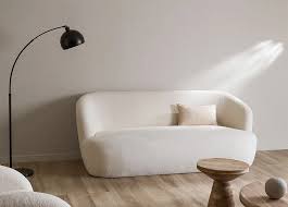 3-Seater Sofa Color White.