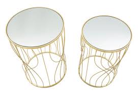 Pair of Ligne Round Side Tables