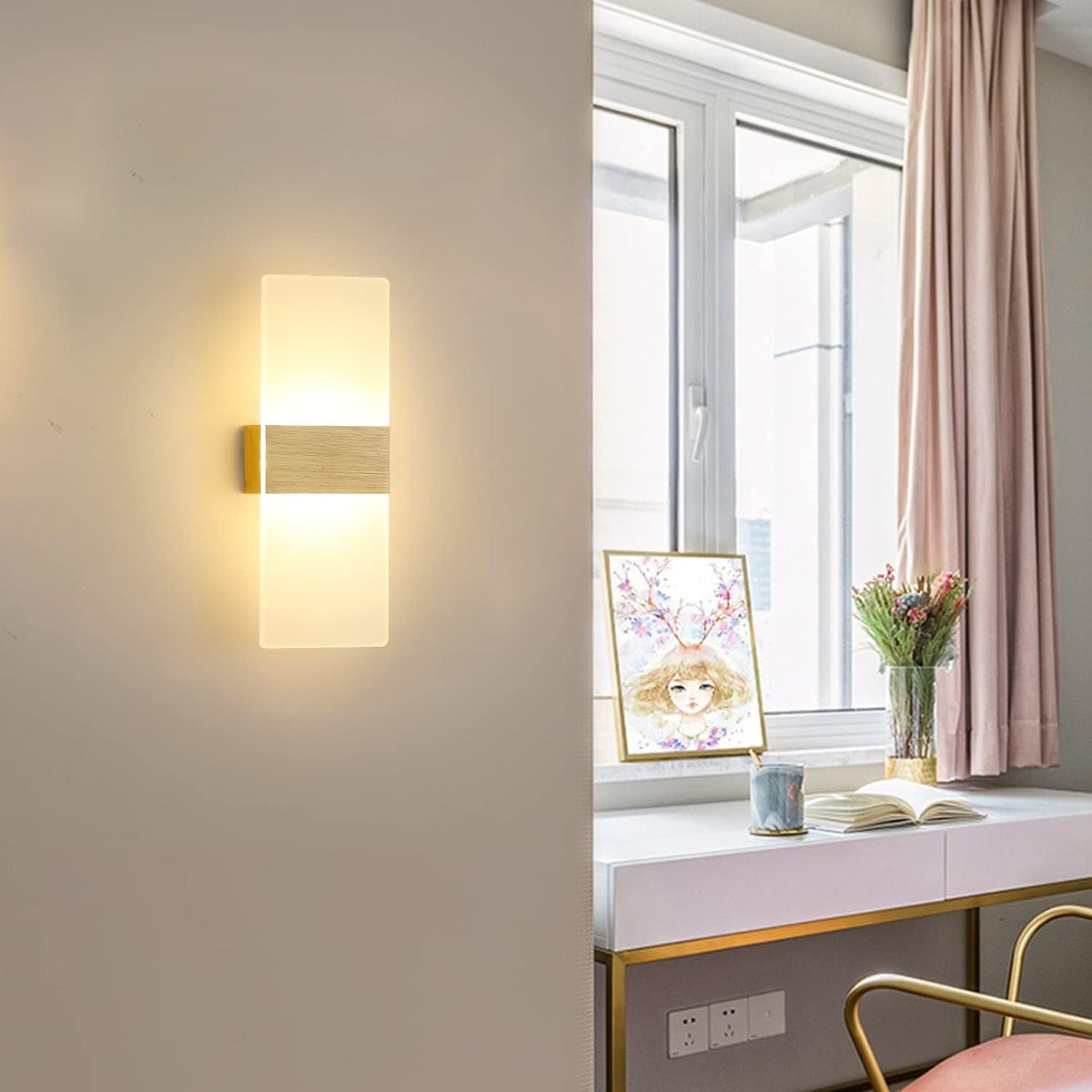 LED Wall Lamp Miava, H27