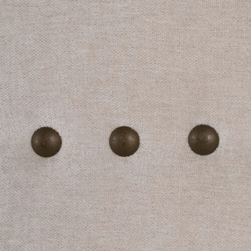 Cabecero de cama de tela color crema, 165 